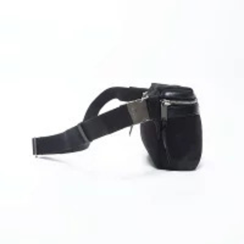 Yves Saint Laurent logo canvas waist bag shoulder black - Picture 5 of 13